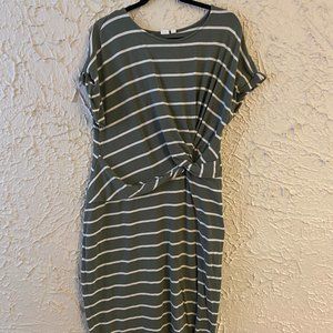 Gap Striped Midi Dress